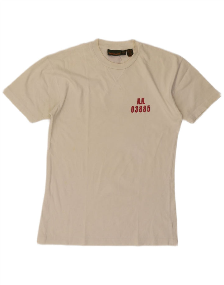 Tricou grafic Timberland pentru bărbați Top mic din bumbac alb