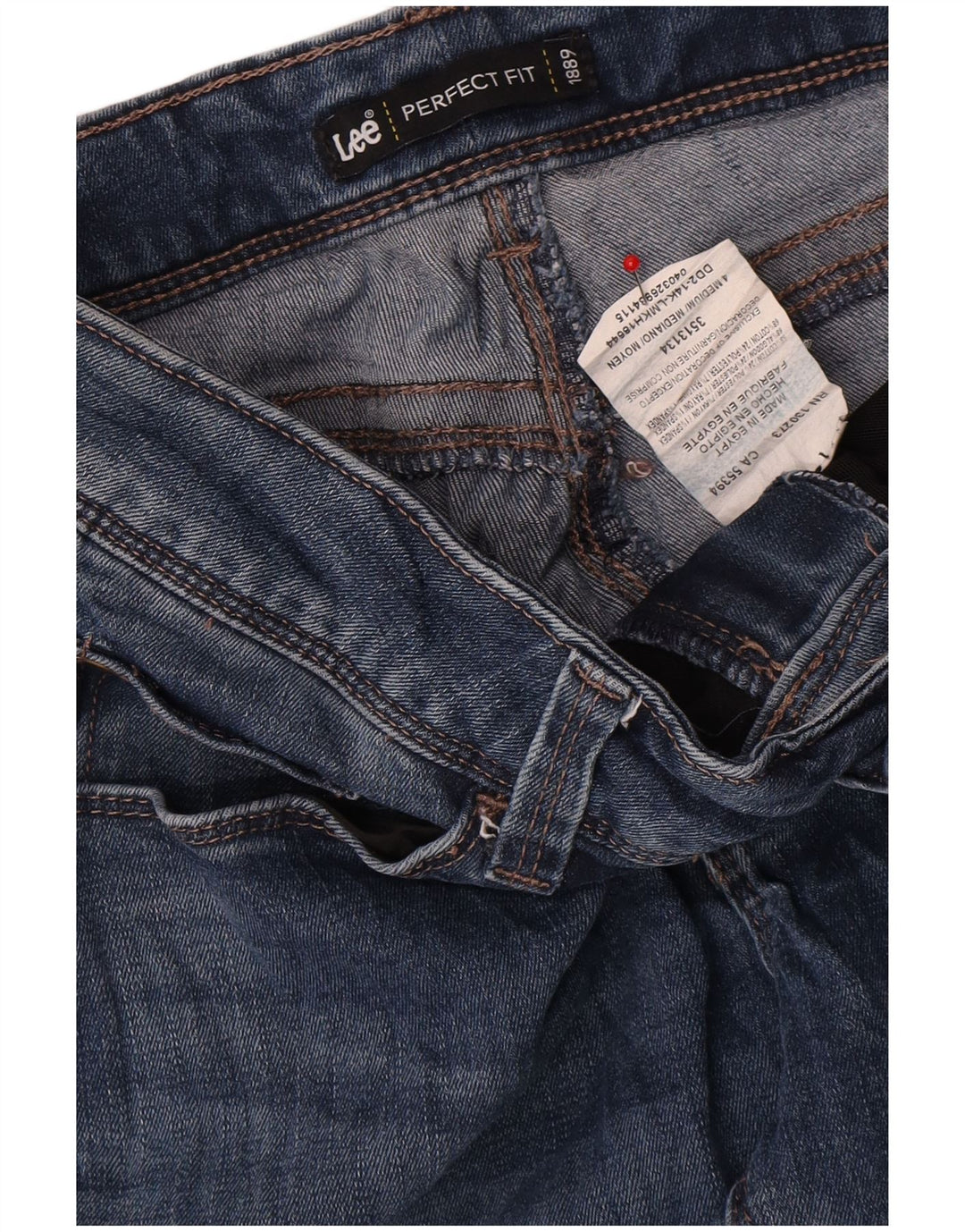 Blugi drepti pentru femei Lee US 4 Small W28 L30 Blue Bumbac