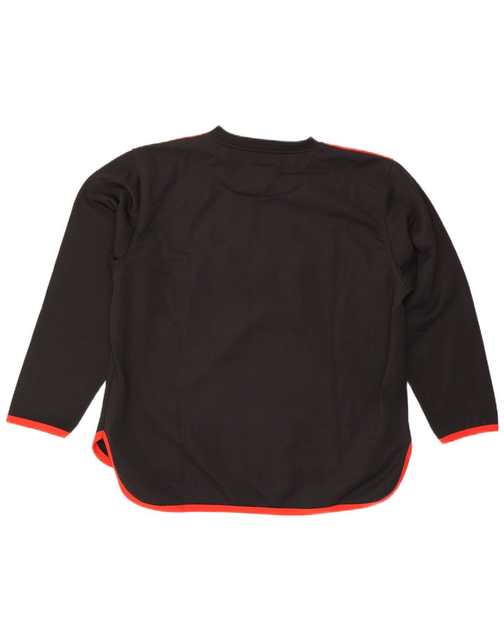 Trening Pulover VINTAGE pentru bărbați Top mare, negru, poliester color bloc