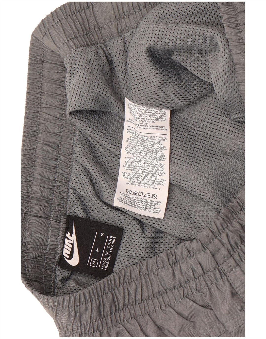 Pantaloni scurți de înot Nike pentru bărbați, gri mediu, poliester