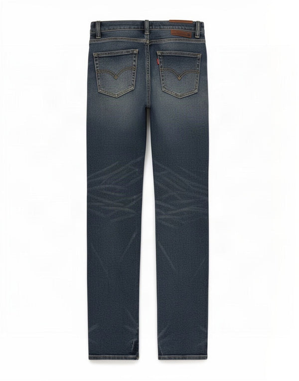 Levi's Boys 510 blugi skinny distressed 11-12 ani W27 L28 Blue Bumbac