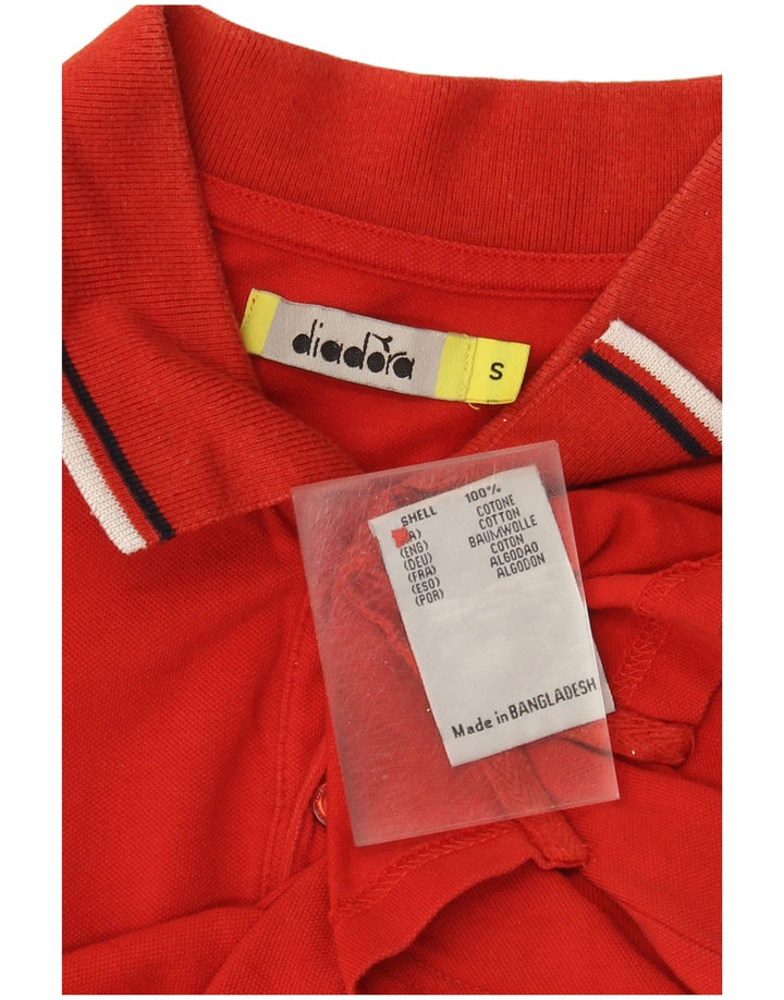Tricou Polo pentru bărbați Diadora Bumbac Roșu Mic