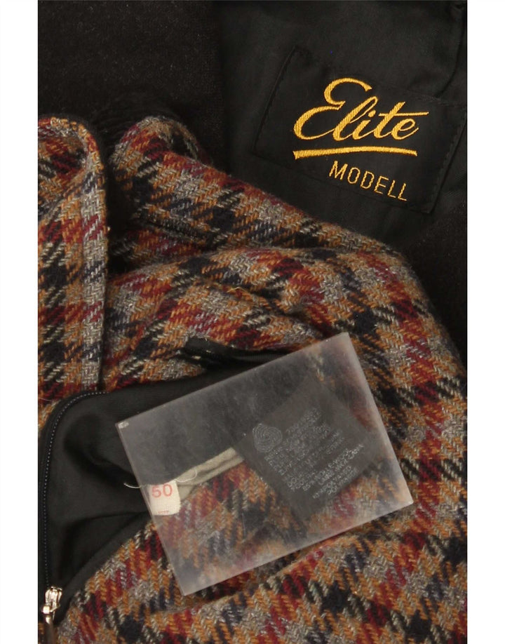 Palton pentru bărbați Elite IT 50 mare, neagră, lână nouă