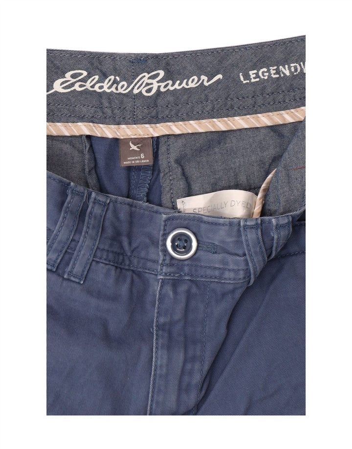 EDDIE BAUER Womens Casual Shorts US 6 Medium W28  Blue