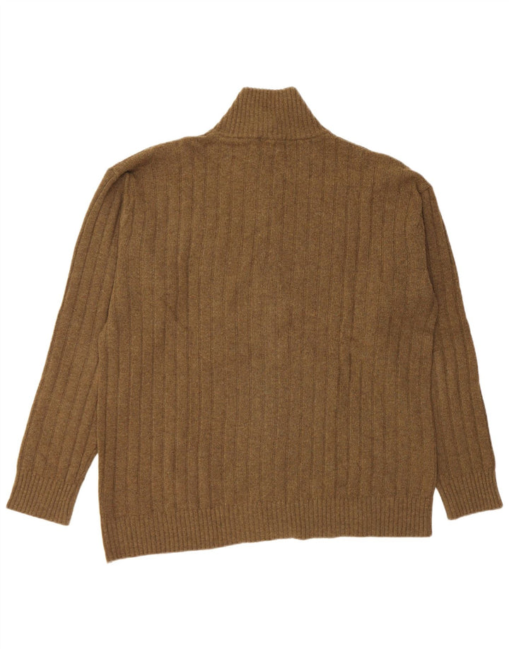 Pulover cardigan pentru bărbați Kappa 2XL Kaki Lână