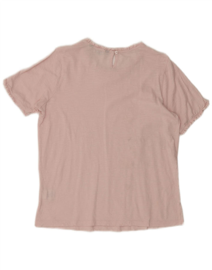 CREW CLOTHING Bluză pentru femei Top UK 10 Small Pink Bumbac