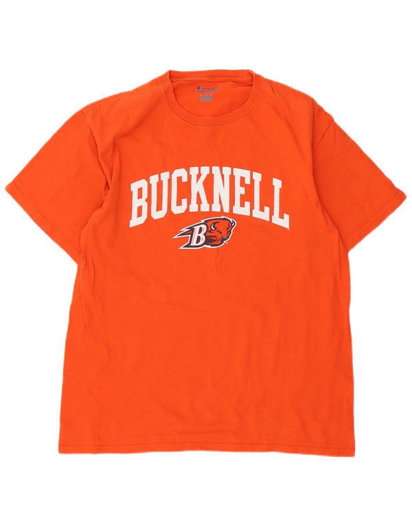 Tricou grafic pentru fotbal pentru bărbați Champion Bucknell Bison Top mare portocaliu