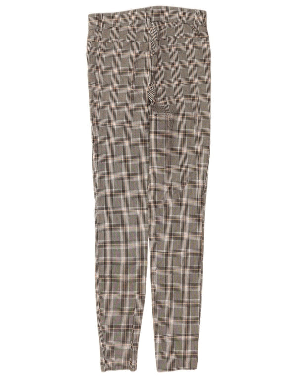 Pantaloni skinny casual pentru femei Zara XS W24 L28 Gri din viscoză