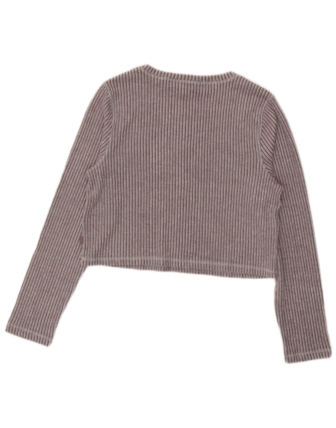 Crop Top pentru femei Marks & Spencer cu mânecă lungă UK 16 mare, gri, viscoză