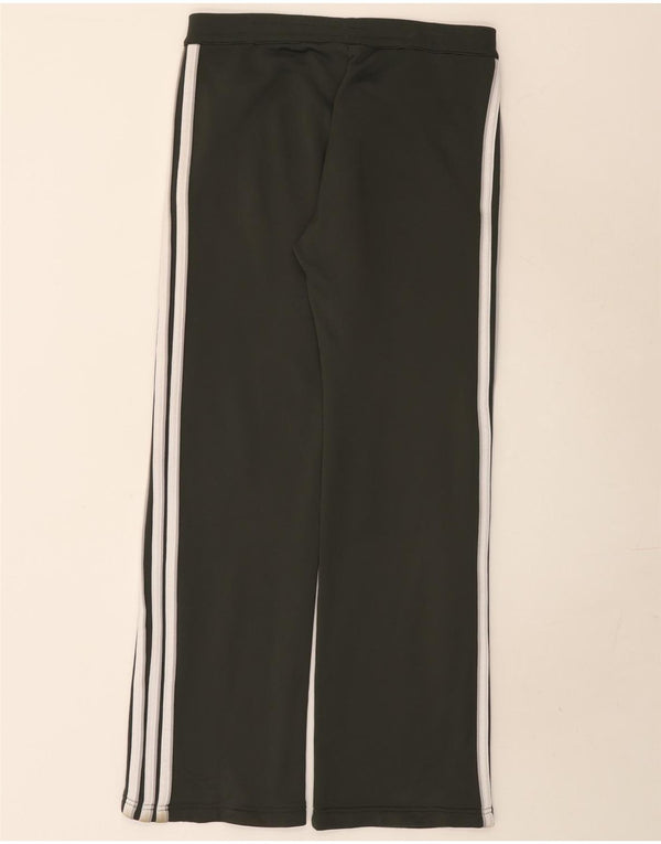 Pantaloni de trening Adidas pentru femei cu picioare largi UK 12 Poliester verde mediu