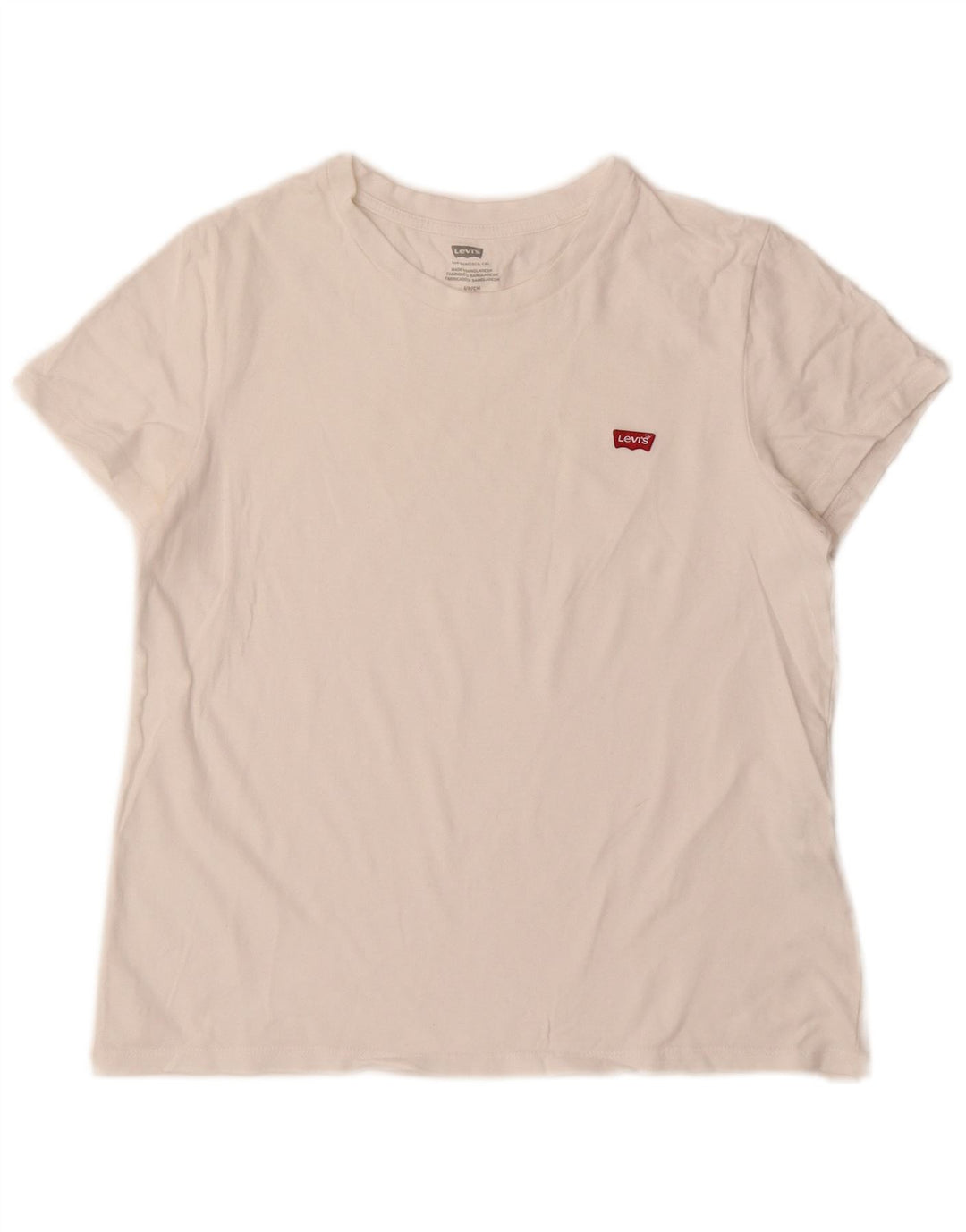 Tricou pentru femei Levi's Top UK 10 Small White Bumbac