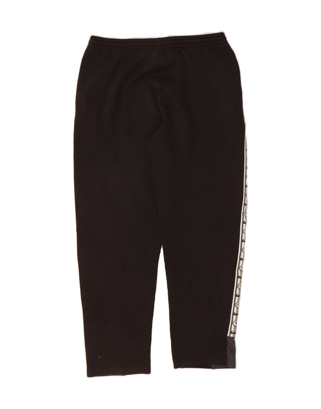 LOTTO Mens Graphic Tracksuit Trousers Medium  Black Colourblock Polyester Vintage Lotto and Second-Hand Lotto from Messina Hembry 
