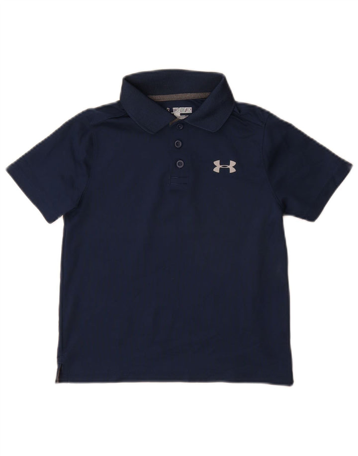 Tricou polo pentru băieți UNDER ARMOUR Heat Gear 6-7 ani XS bleumarin