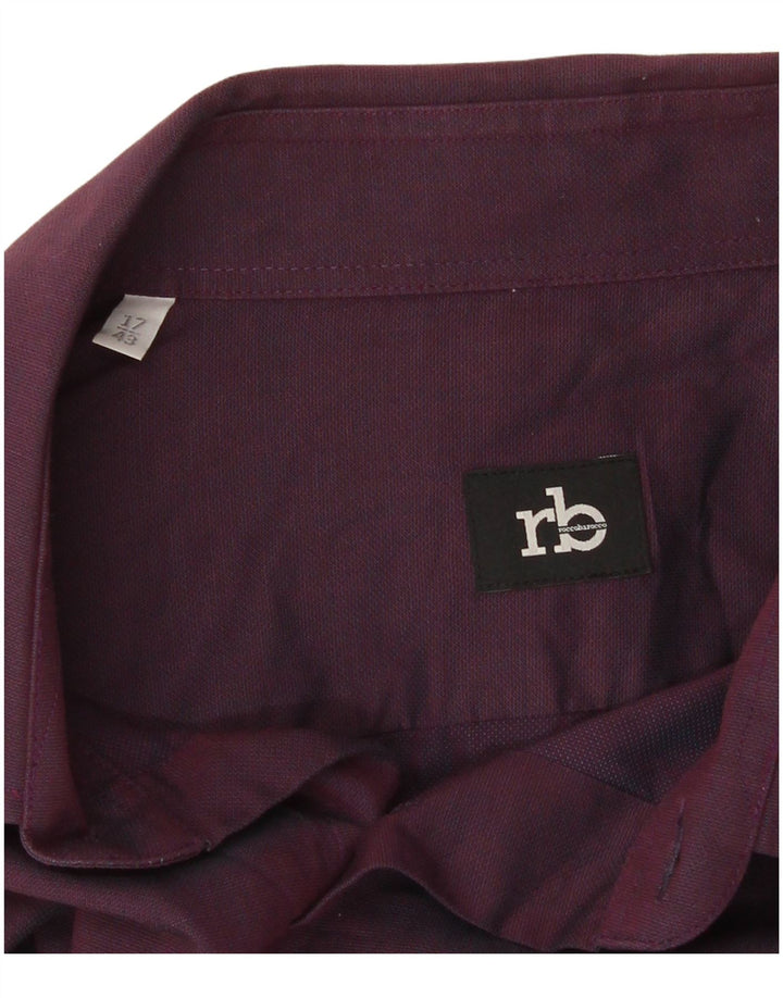 Cămașă pentru bărbați Roccobarocco Mărimea 17 43 XL Violet