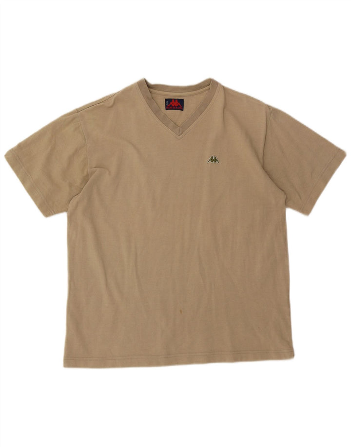 Tricou Bărbați Kappa Top Mare Bej Bumbac