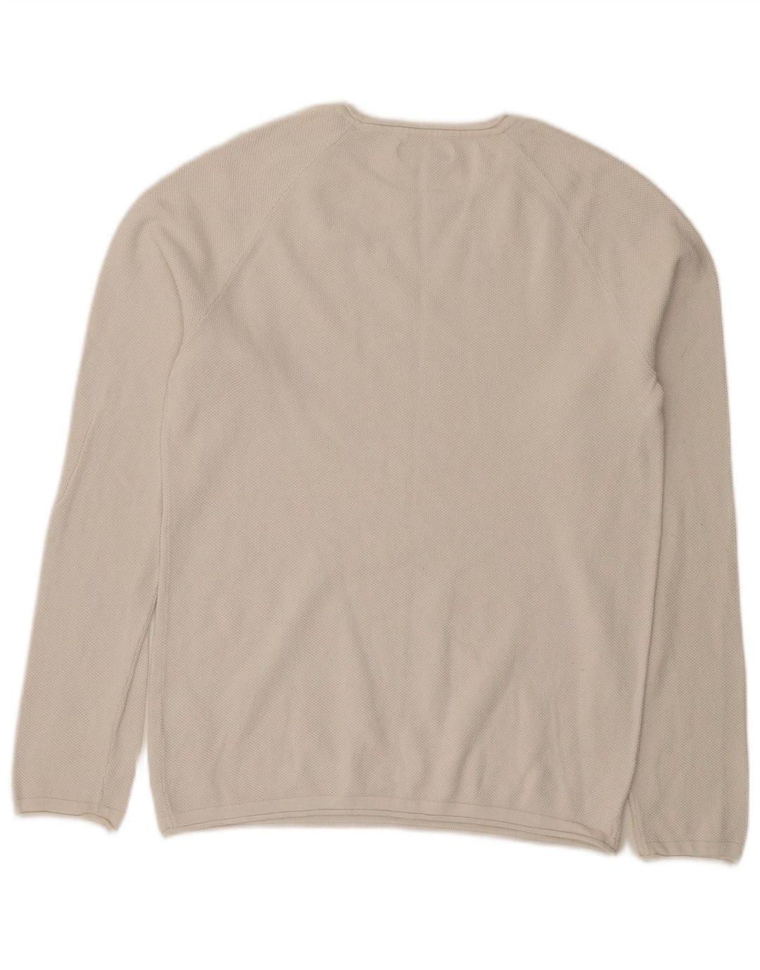 Pulover Jack & Jones pentru bărbați, cu gât de barcă, bumbac alb mediu