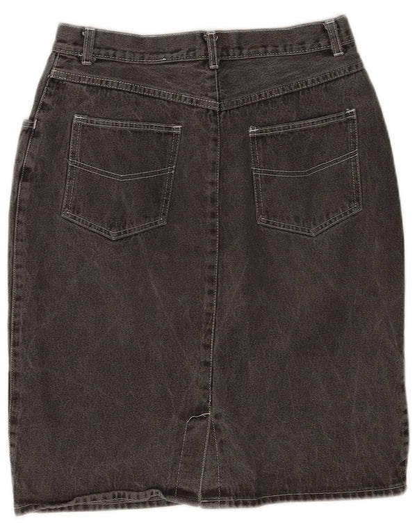 Fusta de blugi vintage pentru femei IT 42 Medium W28 Bumbac gri