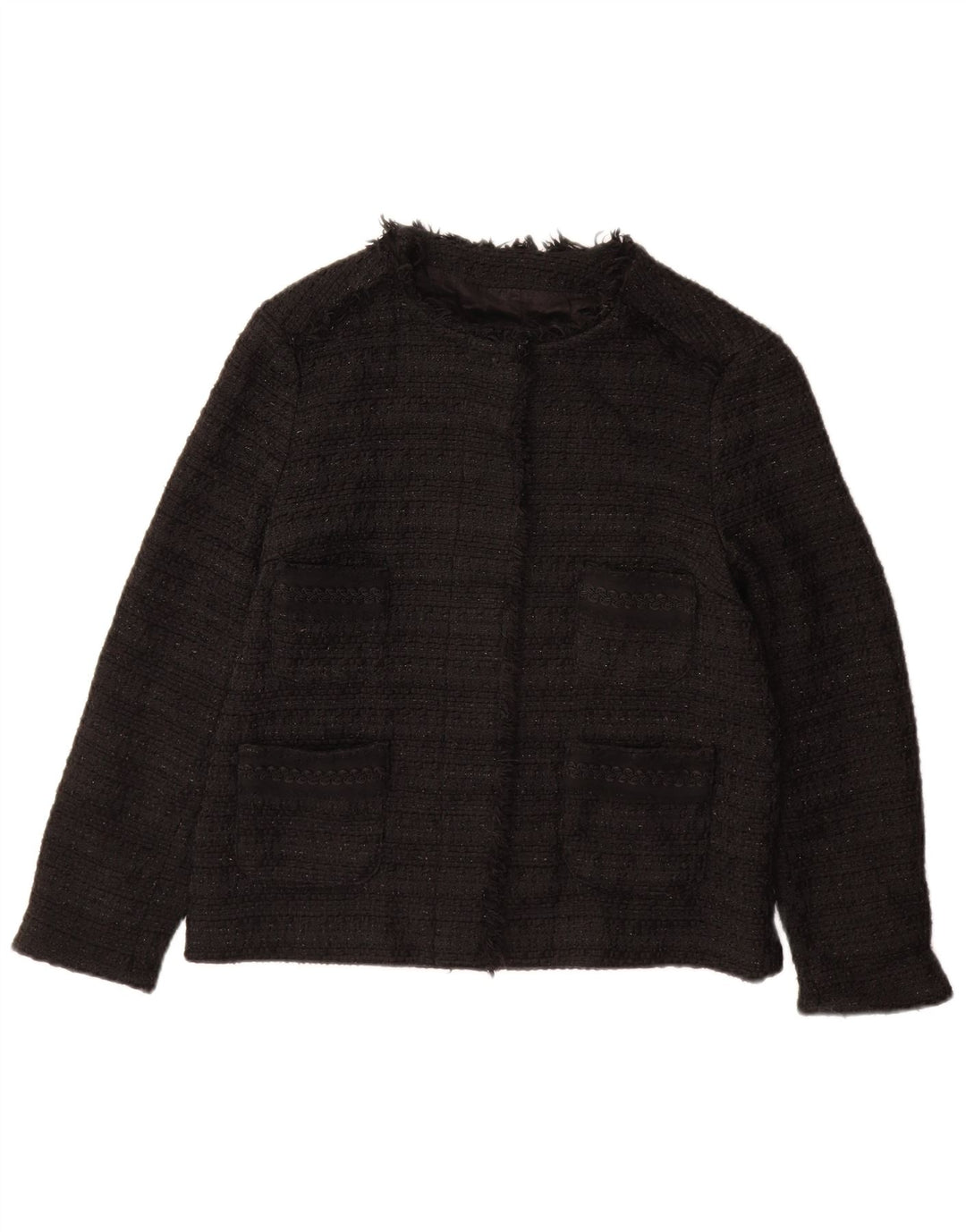 Blazer pentru femei ZARA UK 12 Medium Black