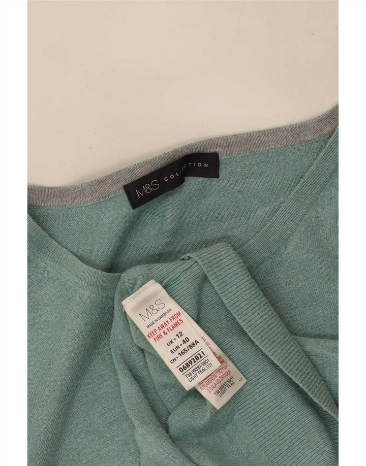 Pulover cardigan pentru femei Marks & Spencer UK 12 Medium Green Viscose