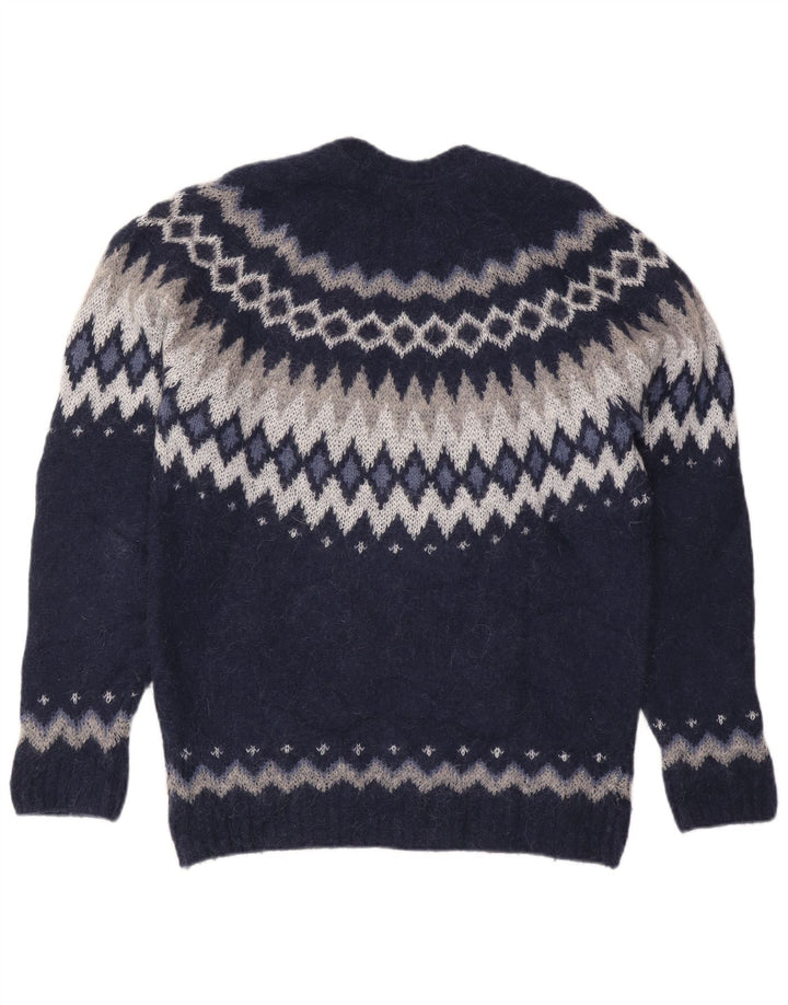 Pulover Massimo Dutti pentru damă cu gâtul turnat, mare, bleumarin, UK 16