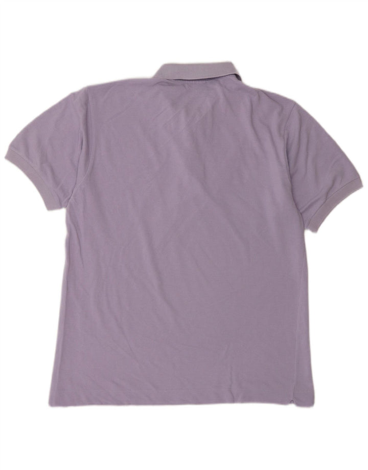 Tricou polo Lacoste pentru bărbați mărimea 4 bumbac violet mediu