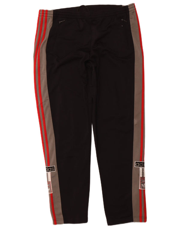 Pantaloni de trening grafic ADIDAS pentru femei, mari, negri, sport, blocuri de culoare