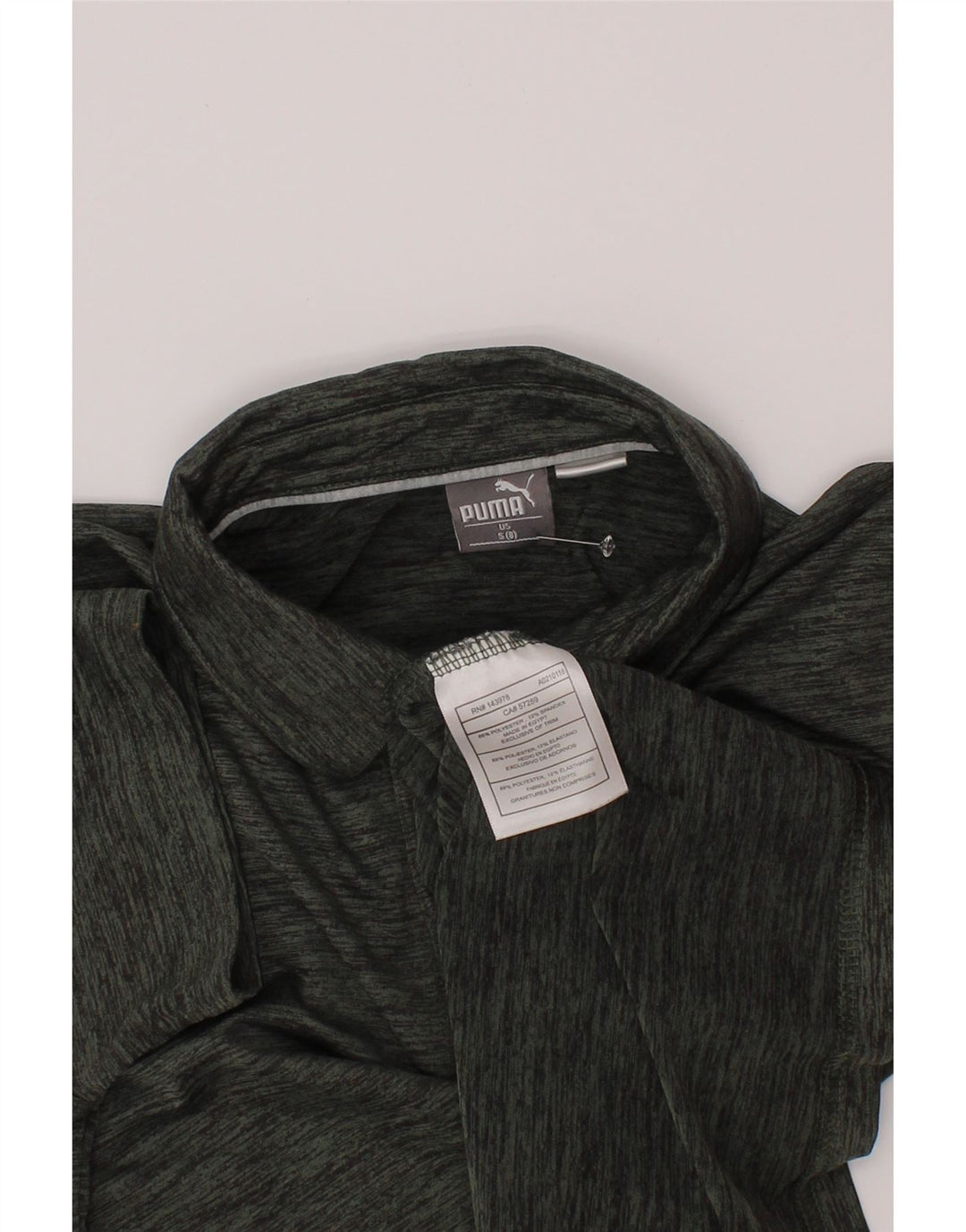 Tricou polo Puma pentru băieți 7-8 ani Poliester cu pături verzi