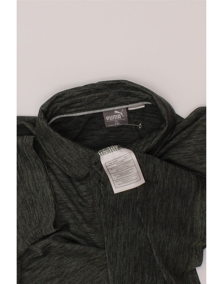 Tricou polo Puma pentru băieți 7-8 ani Poliester cu pături verzi