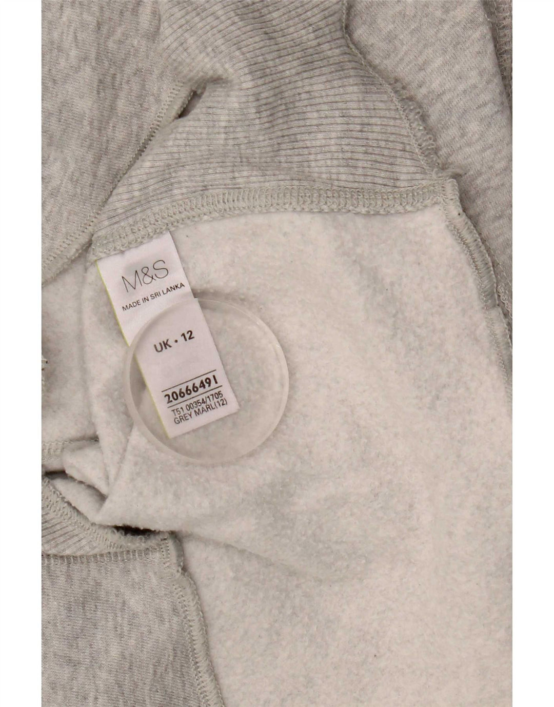Pulover pentru femei Marks & Spencer, bumbac, gri mediu, UK 12
