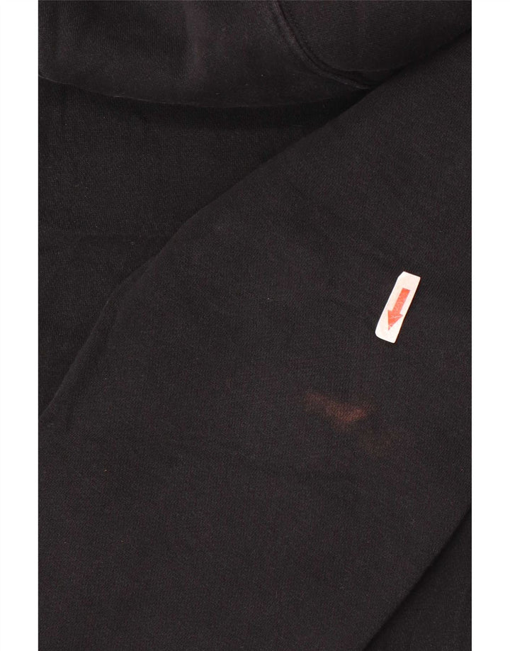 Pulover Nike pentru bărbați, bumbac mare, negru