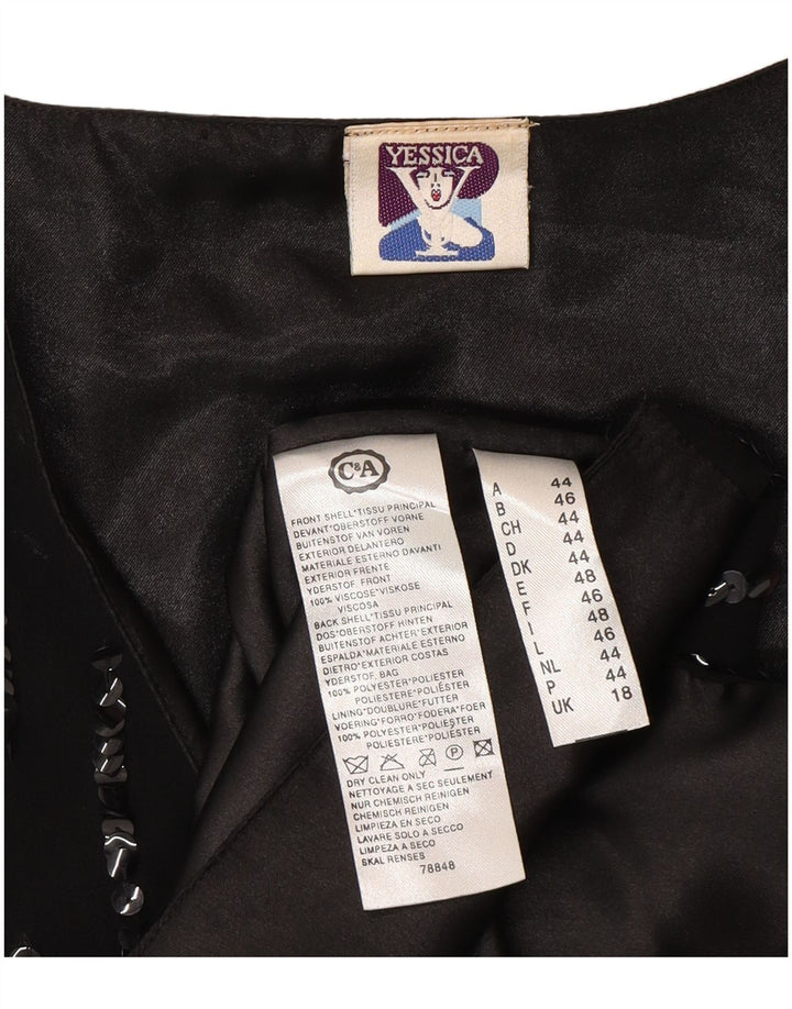 Vestă Yessica pentru femei UK 18 XL Poliester geometric negru