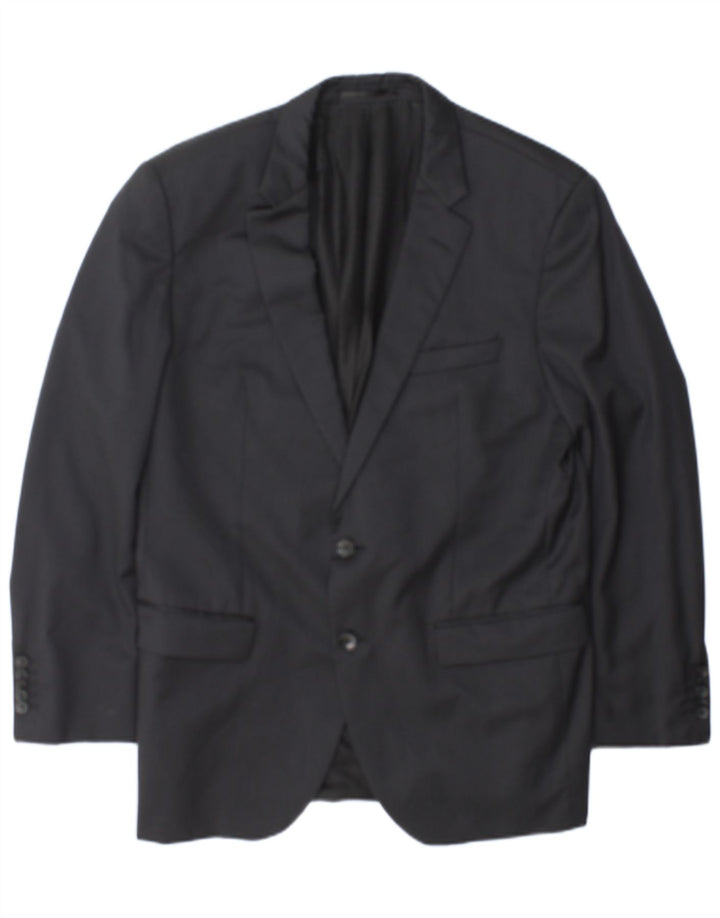Jachetă pentru bărbați Hugo Boss, croită cu 2 nasturi, EU 52 XL, gri cu dungi
