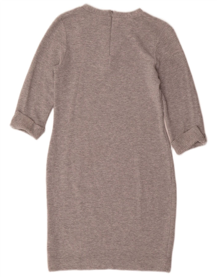 Rochie teacă pentru femei French Connection cu mâneci 3/4 UK 12 Viscoză gri mediu