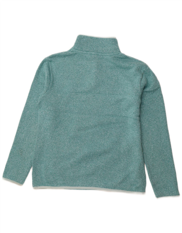 EDDIE BAUER Pulover pentru damă, cu gât cu nasturi, Turcoaz mediu UK 14