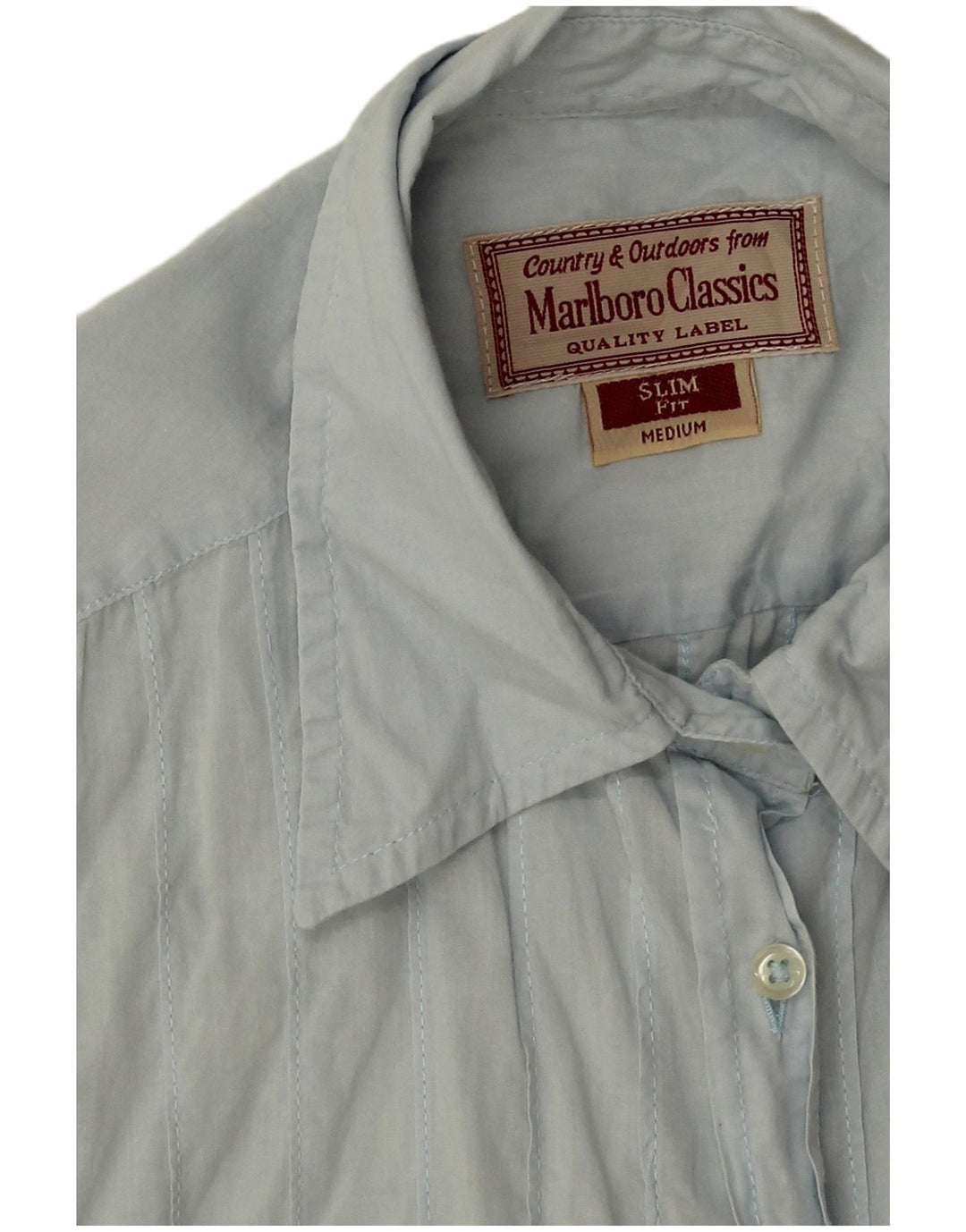 Marlboro Classics Cămașă Fără Mâneci pentru Femei, Slim Fit, Marea Britanie 14, Albastru Mediu