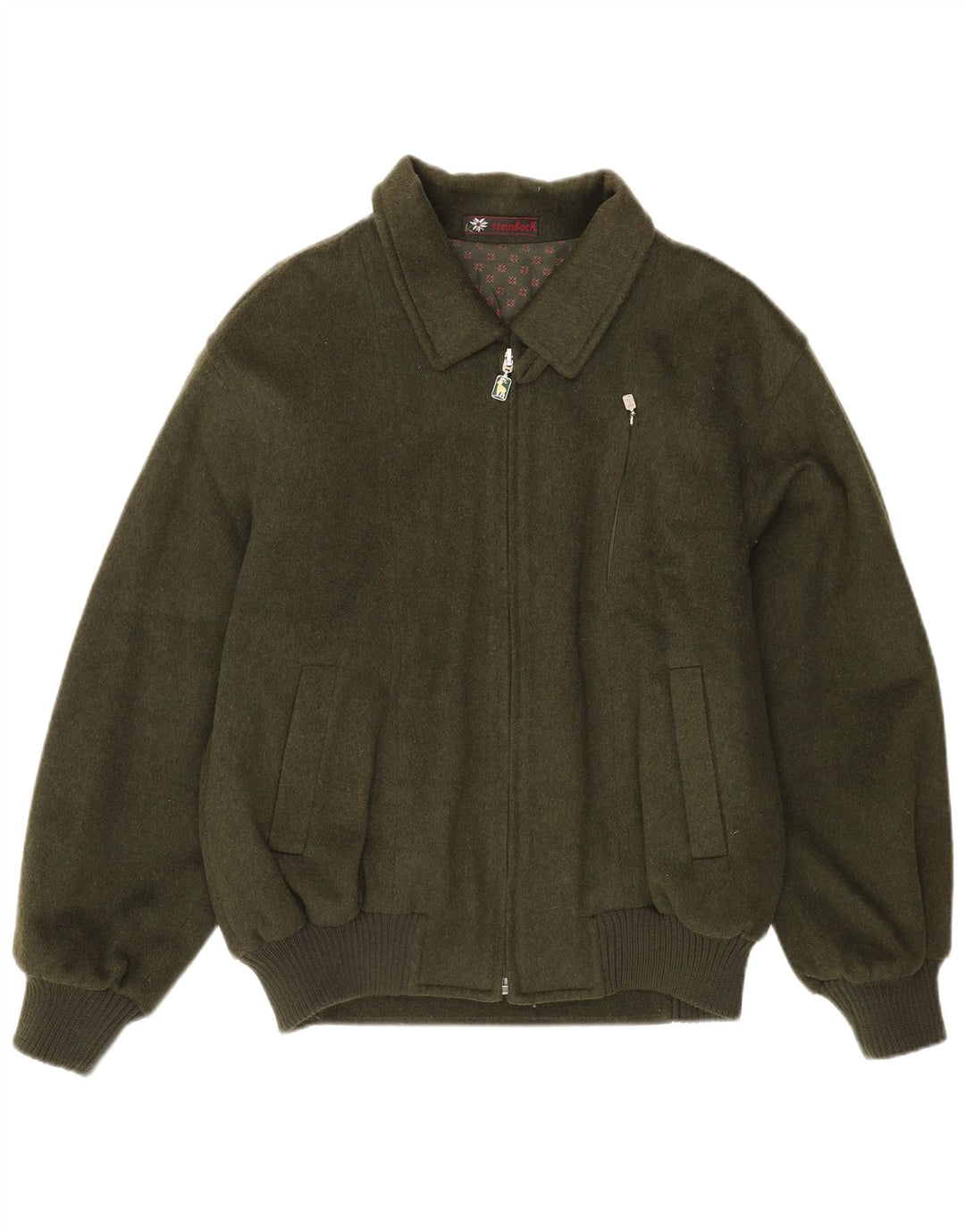 Steinbock Bomber Windbreaker Jacket pentru bărbați EU 52 XL Lână verde
