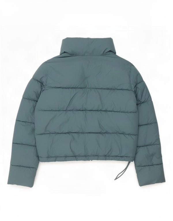 Jachetă căptușită supradimensionată pentru femei Hollister UK 10 Small Blue Poliester
