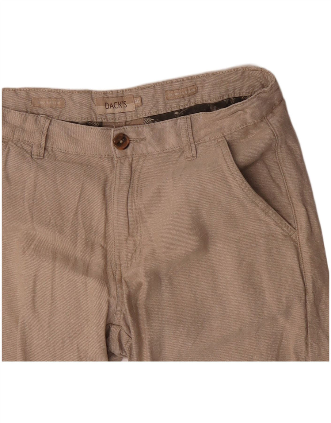 Pantaloni scurți chino pentru bărbați Dack's Regular Fit EU 46 Small W32 Bej
