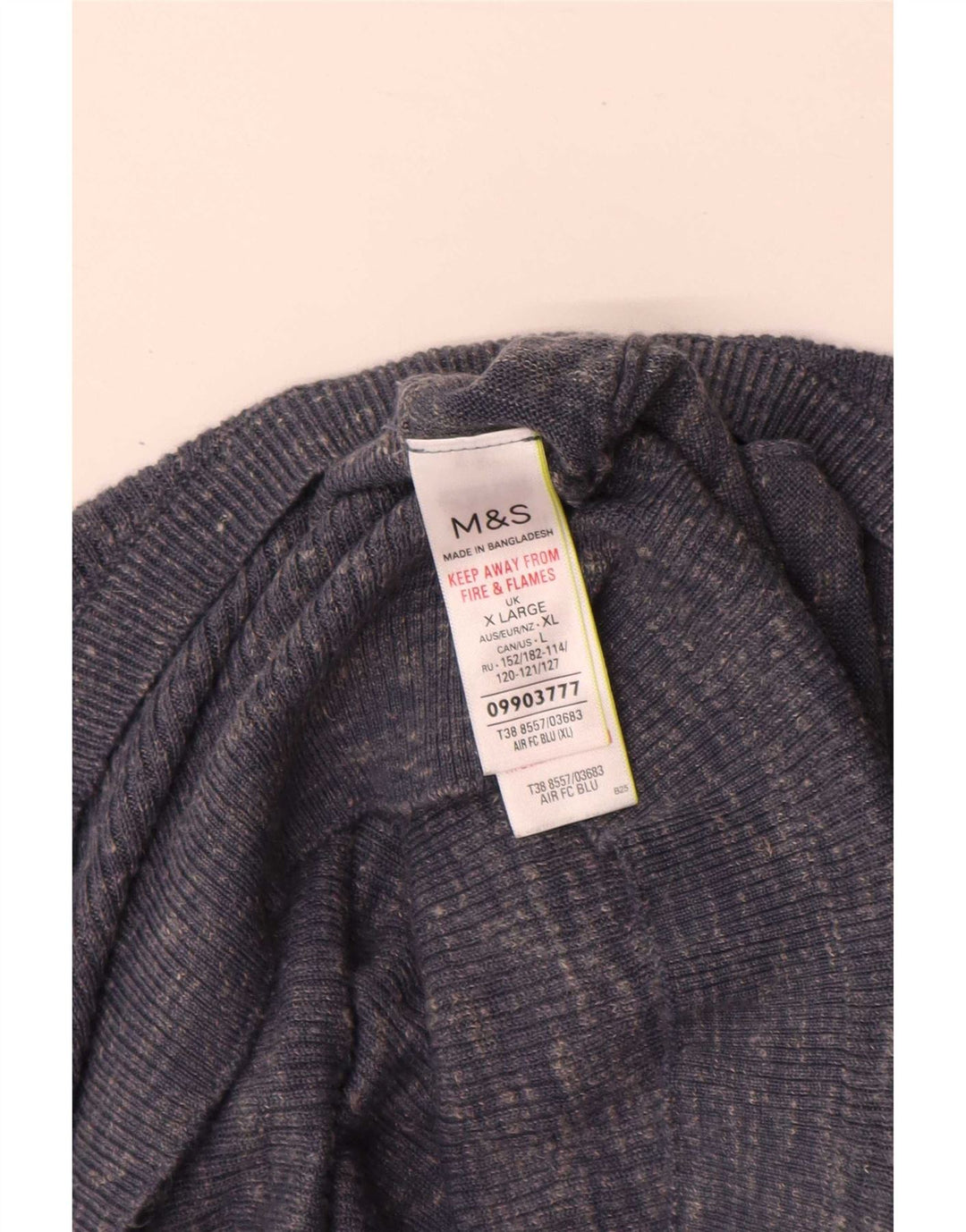 Pulover cardigan supradimensionat pentru femei Marks & Spencer UK 18 XL Blue Flecked