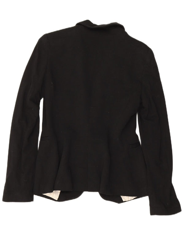 Sacou blazer pentru femei Zara, cu 1 nasture, UK 10 Mic Negru