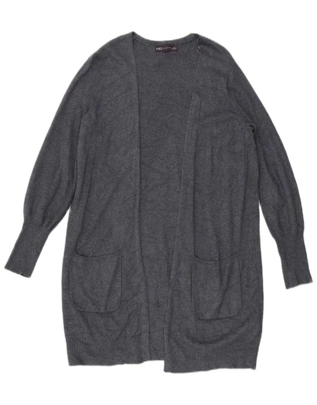 Pulover cardigan deschis pentru femei Marks & Spencer UK 10 mic gri