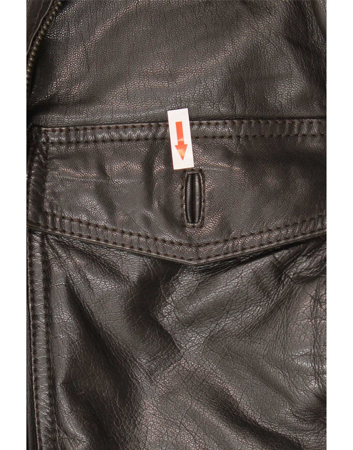 Jachetă de piele pentru bărbați Conbipel IT 52 Large Black