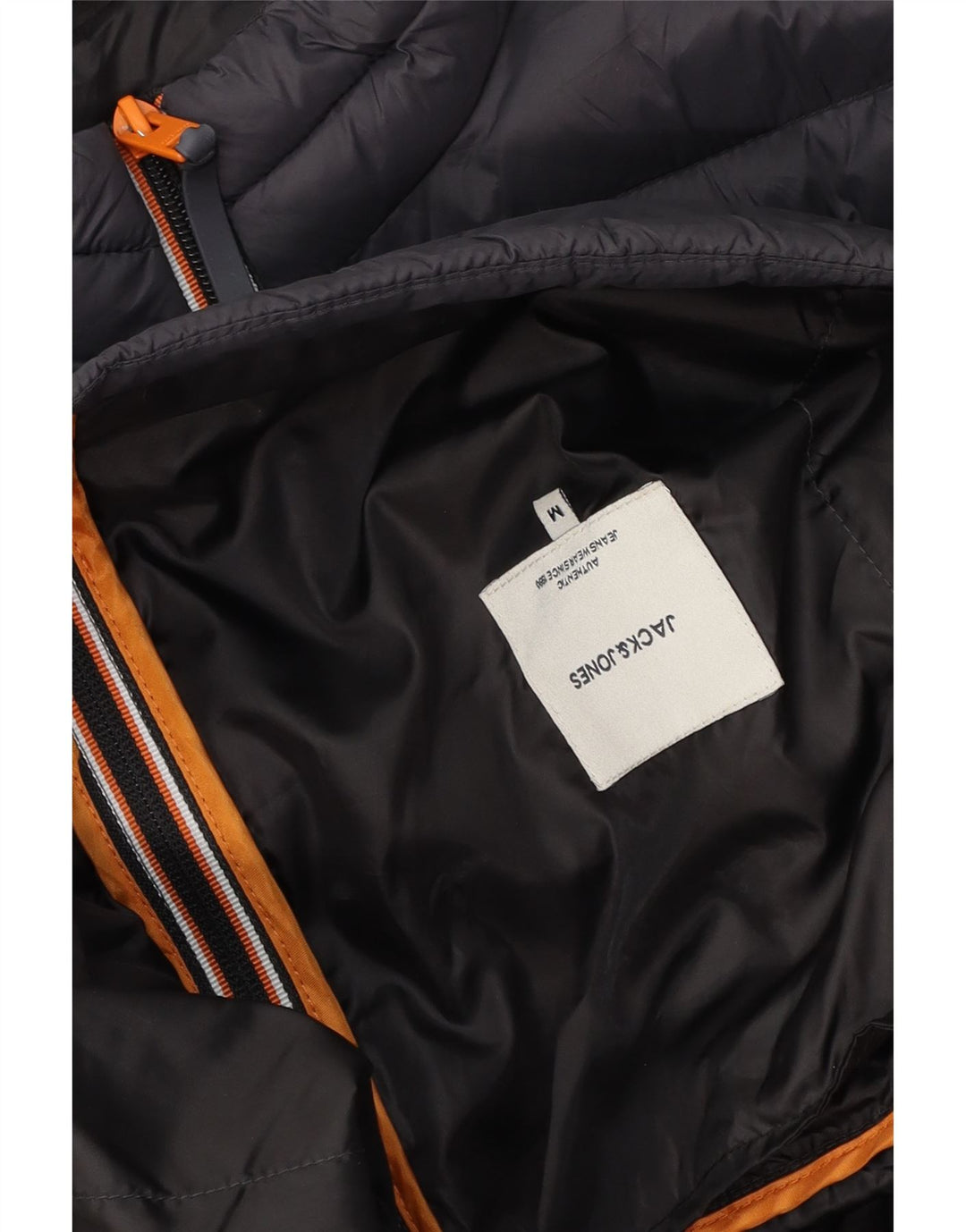 Jachetă căptușită pentru bărbați JACK & JONES UK 38 Gri mediu