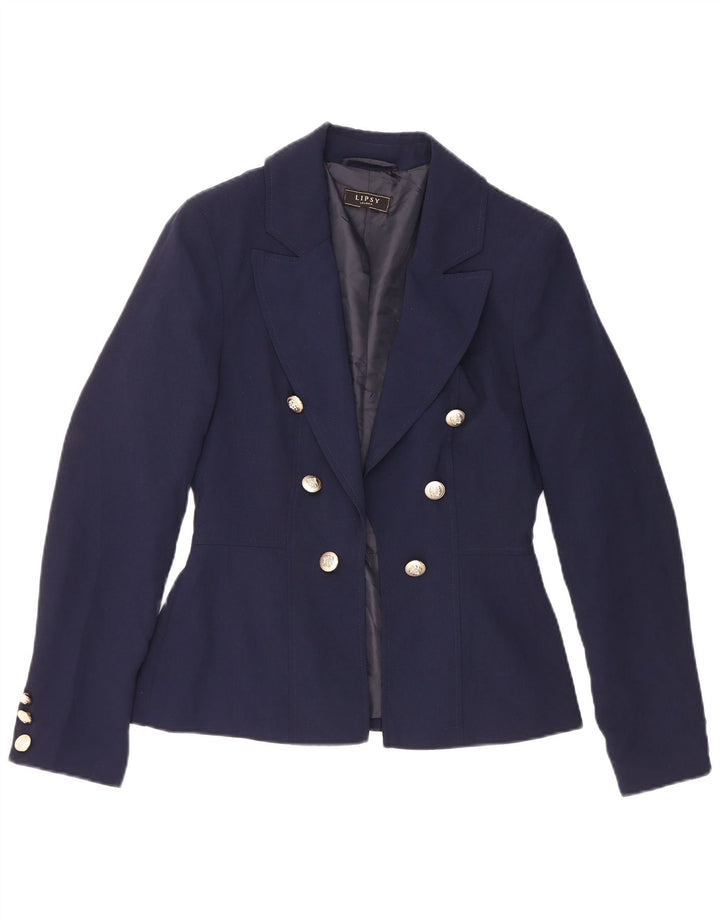 Jachetă blazer deschisă pentru femei Lipsy UK 10, poliester, albastru marin mic