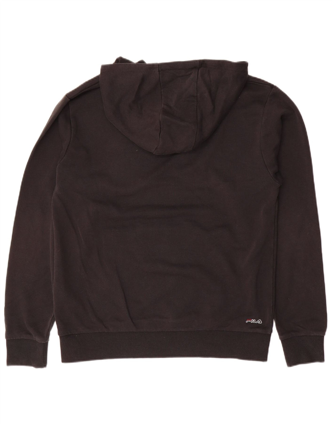 Pulover cu capota cu grafic FILA pentru baieti 15-16 ani, bumbac negru