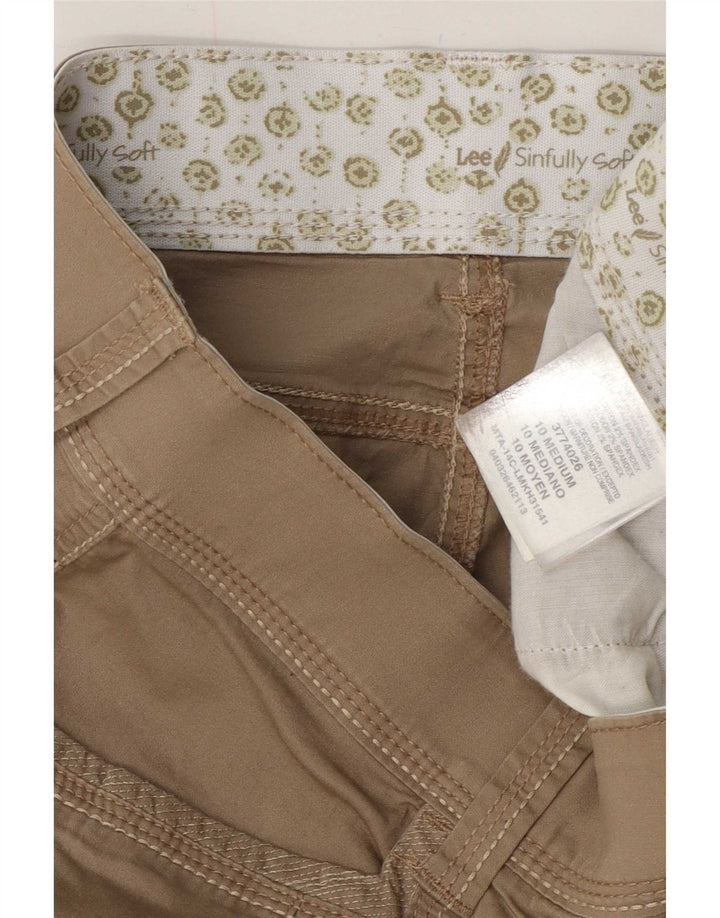 Pantaloni scurti cargo pentru femei Lee US 10 Large W32 Beige Bumbac
