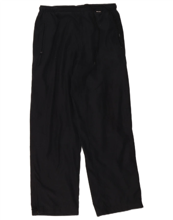 Pantaloni de trening Champion pentru bărbați, poliester mediu negru