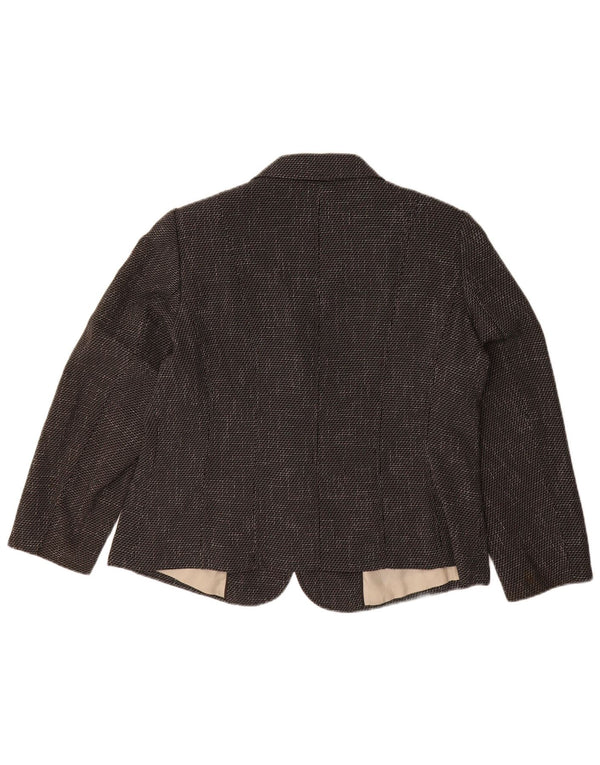 Jachetă pentru femei Marks & Spencer cu 5 nasturi, UK 18 XL, chevron negru