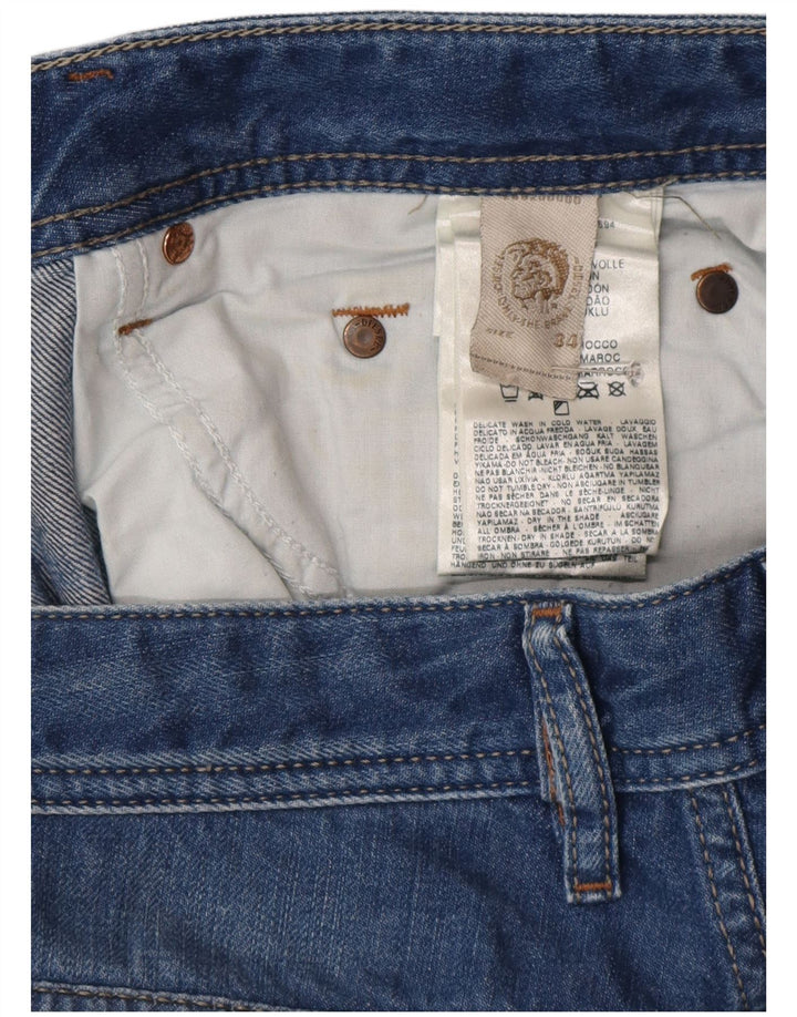 Jeans slim pentru bărbați Diesel Distressed W34 L26 Bumbac albastru