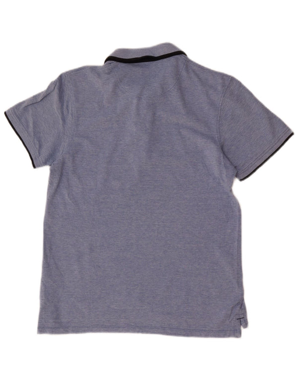 Cămașă polo Jack & Jones pentru bărbați, bumbac albastru mediu